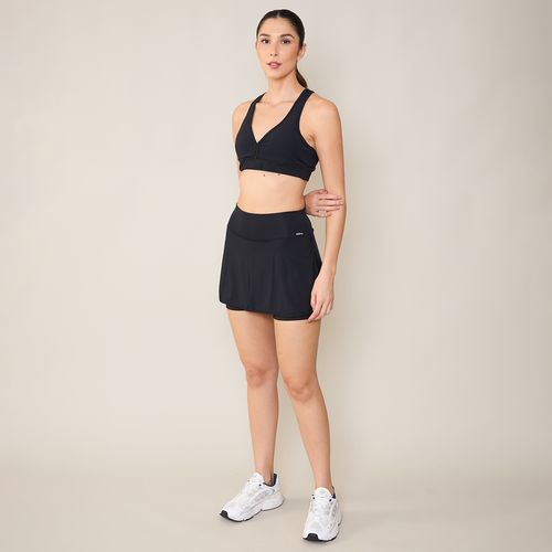 Short-Saia Esportivo Preto Selene
