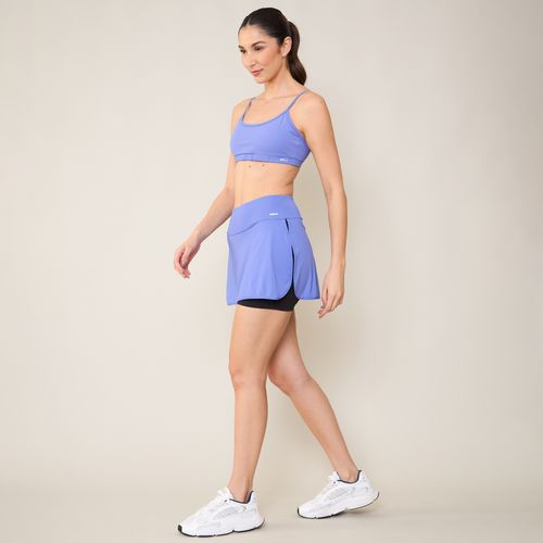 Short-Saia Esportivo Azul Selene