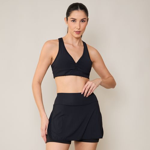 Shorts Esportivo Canelado sem Costura Selene Azul