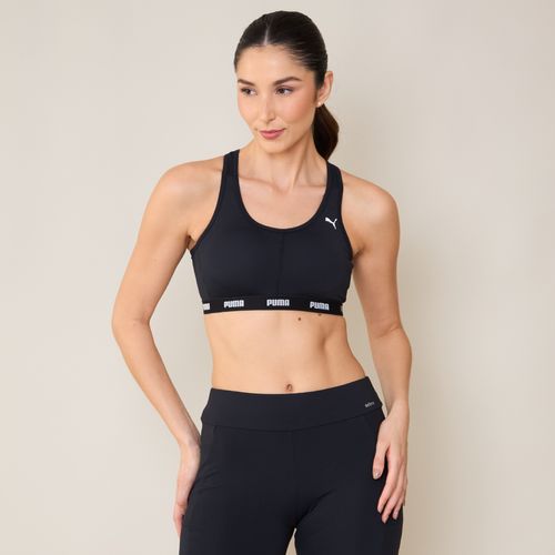 Top Esportivo com Elástico Preto Puma
