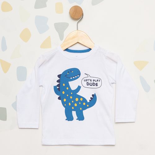 Camiseta Infantil Manga Longa Dinoussauro