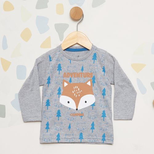 Camiseta Infantil Manga Longa Raposa