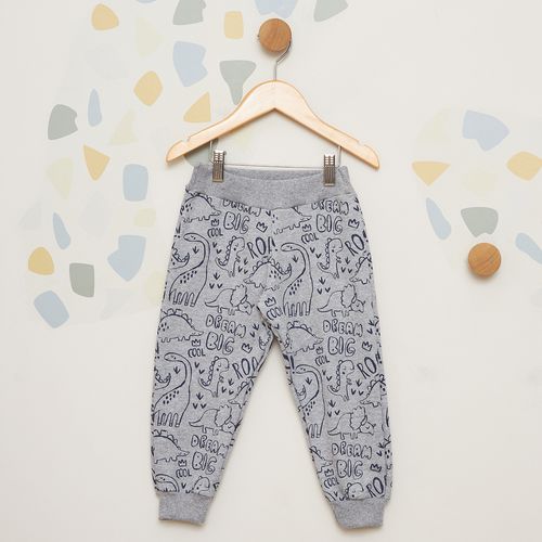 Calça Moletom Infantil Estampada Mescla
