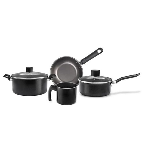 Jogo De Panelas Antiaderente 4 Peças Preto Ebony Brinox