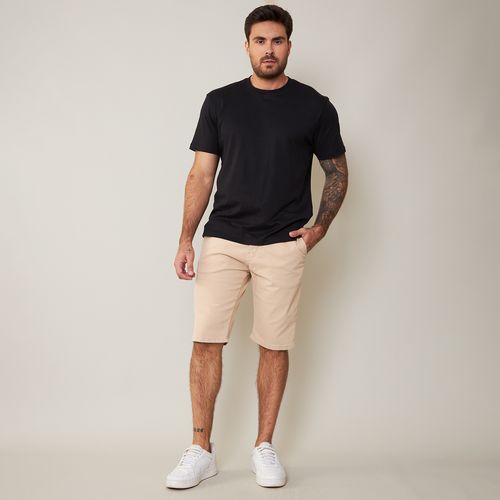 Murano Bermuda Masculina Chino em Sarja Bege