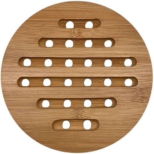 Descanso de Panela Vazado 18cm de Bambu Oikos