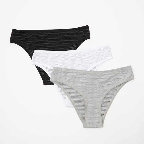 Kit Calcinha 3 Peças Biquíni Tradicional Poá