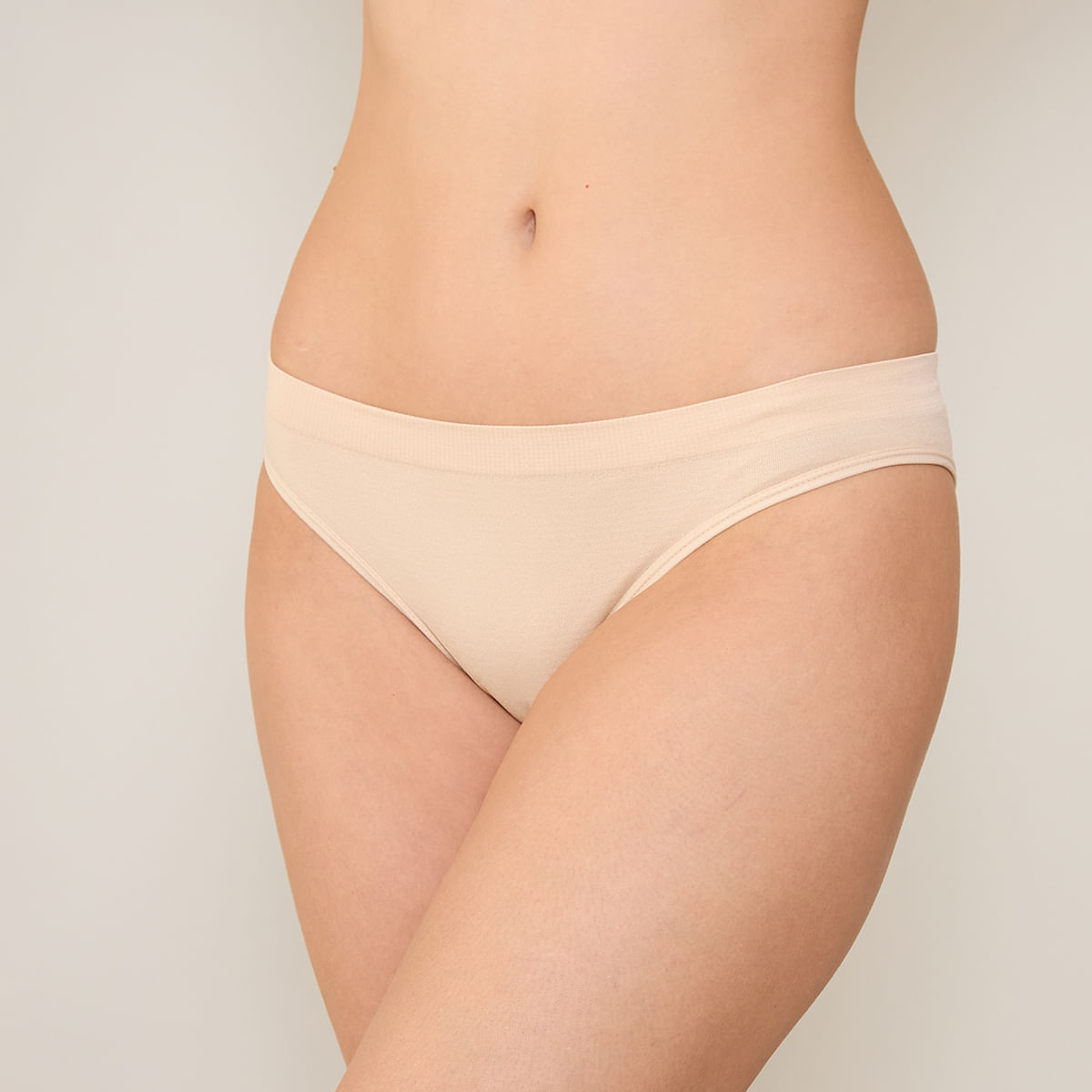 Calcinha Feminina Biquíni Sem Costura Natural