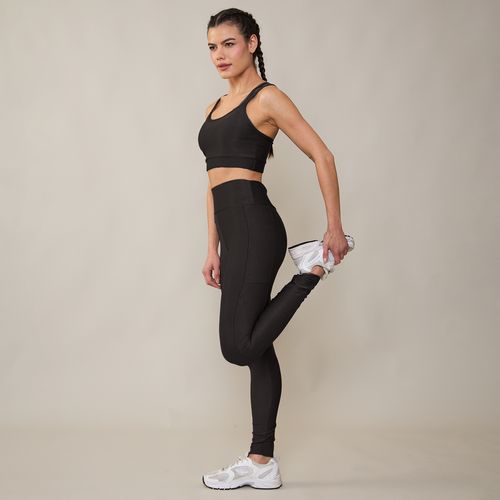 Calça Legging Esportiva com Bolso Preto Iron Wear