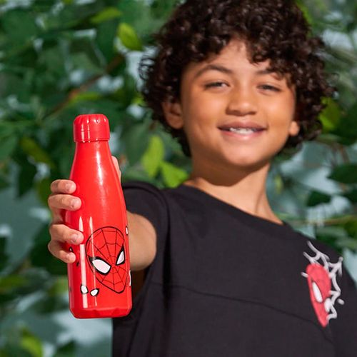 Garrafa Marvel Homem-Aranha 600ml Vermelha