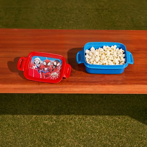 Marmita com Trava Marvel Spider Azul