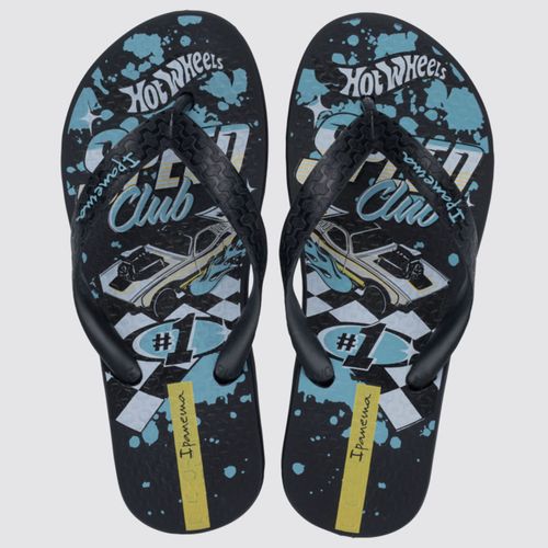Chinelo Infantil Hot Wheels Preto Grendene