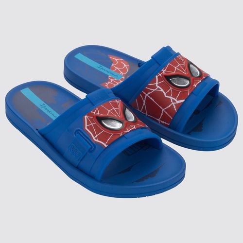Chinelo Infantil Slide Homem-Aranha Azul Grendene