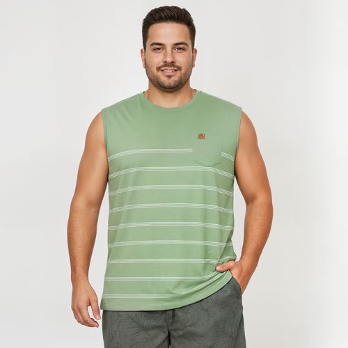 Regata Masculina Plus Size Listrada