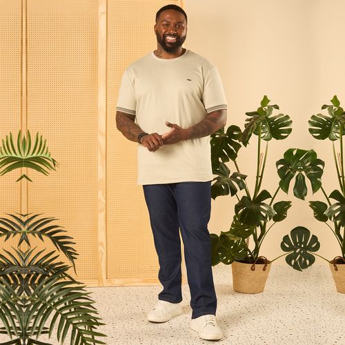 Calça Jeans Masculina Plus Size Slim Amaciada