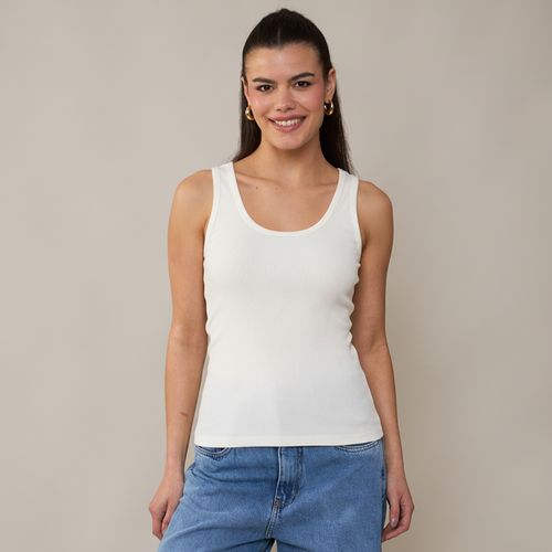 Regata Feminina Canelada Off white