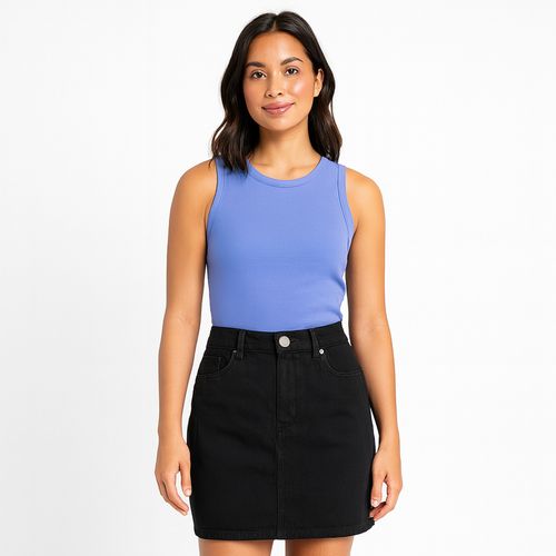 Regata Feminina Canelada Azul