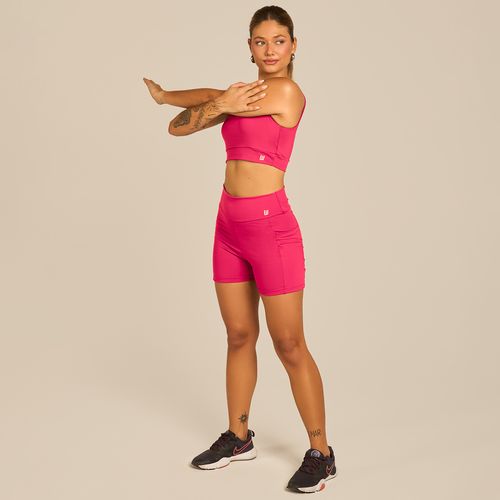 Shorts Feminino Esportivo Rosa Pink Iron Wear