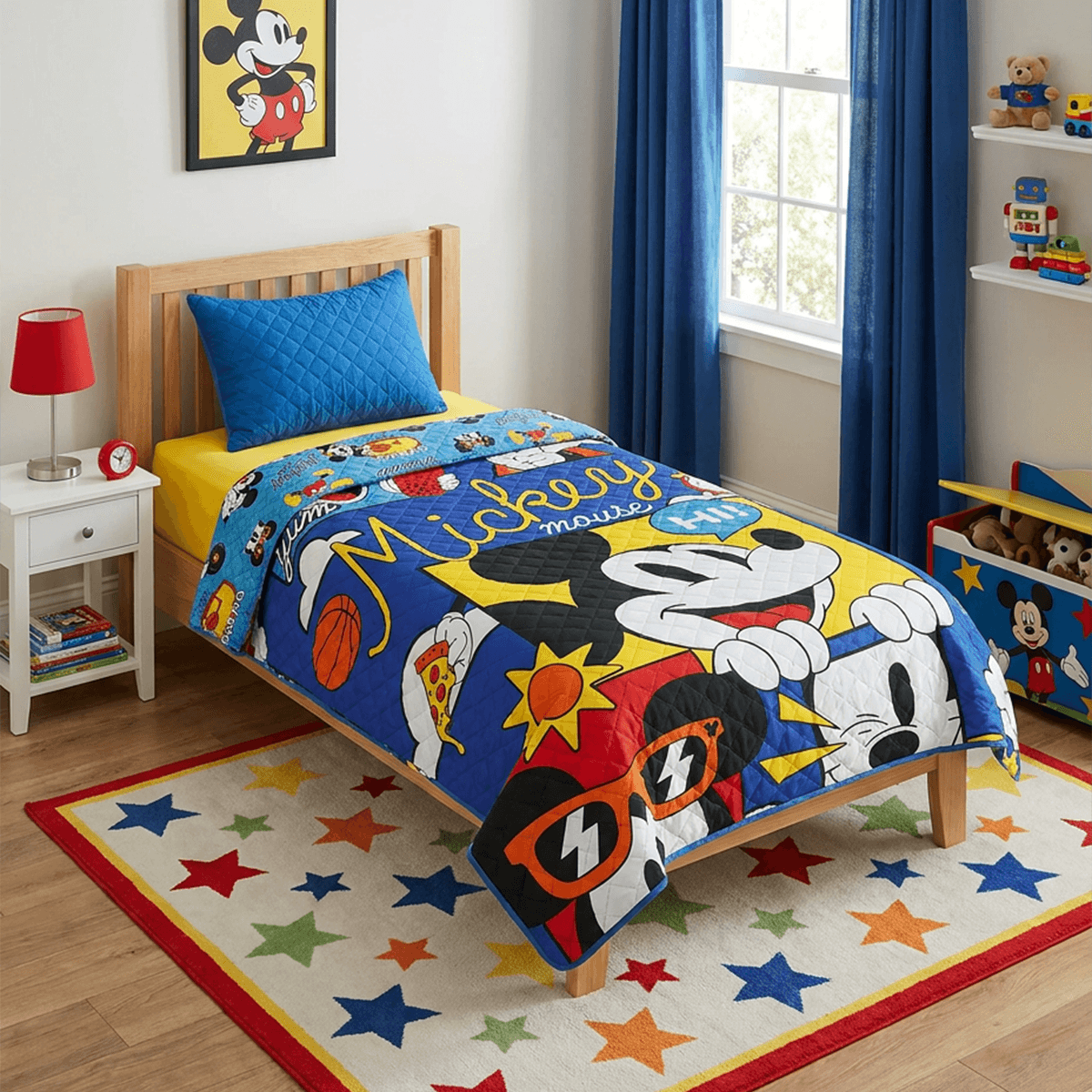 Kit Cobreleito Mickey Lepper 160x220cm 2 peças