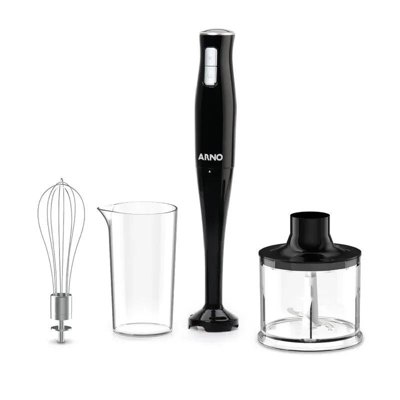 Mixer Portátil Arno Turbomix Pro 3 em 1 MX31 400W Preto